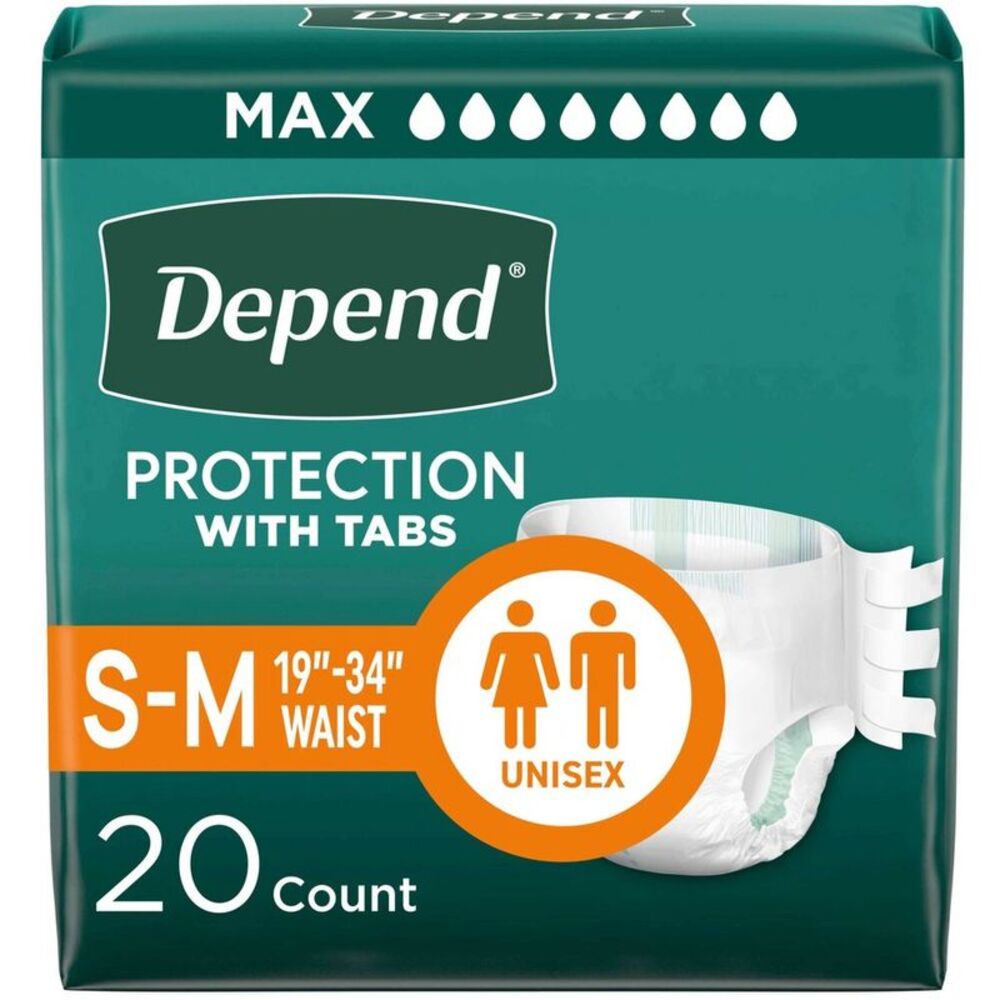 Unisex Incontinence Protection with Tabs Underwear - Absorbency S/M